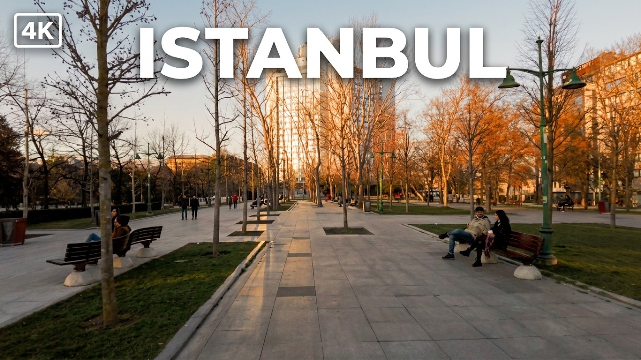 Afternoon Walk From Taksim Gezi Park to Nişantaşı via Harbiye - Istanbul Walking Tour 4K