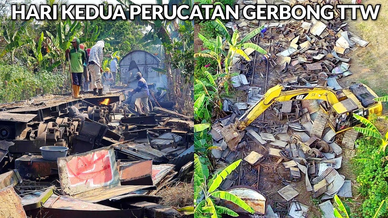 14 JUNI 2023 | UPDATE PEMOTONGAN GERBONG TTW DI JALUR KERETA API KUTOARJO - PURWOREJO