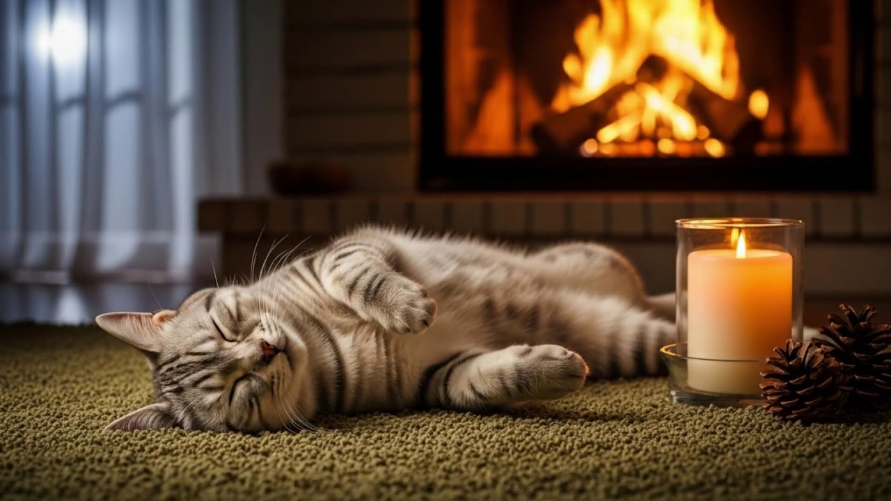 Relaxing Cat Music 🐈 Anxiety Relief With Soft 432Hz Sleep Sounds And Peaceful Cozy Night Ambience