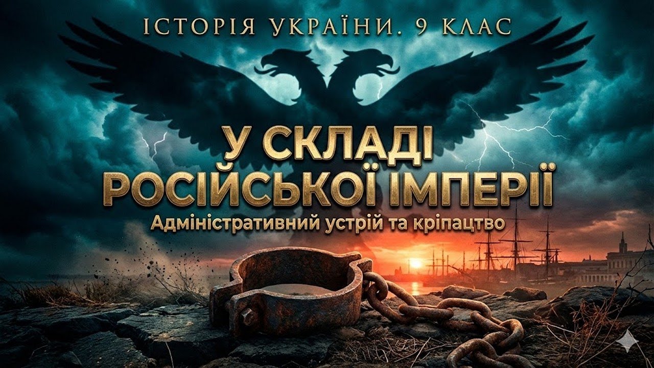 У СКЛАДІ РОСІЙСЬКОЇ ІМПЕРІЇ: Новий адміністративний поділ та соціальний гніт🪆Історія України 9 клас