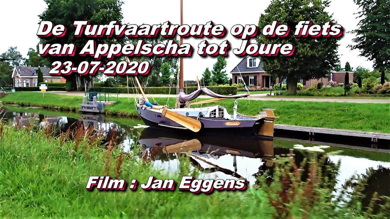De Turfvaart Route op de fiets van Appelscha tot Joure 23 07 2020