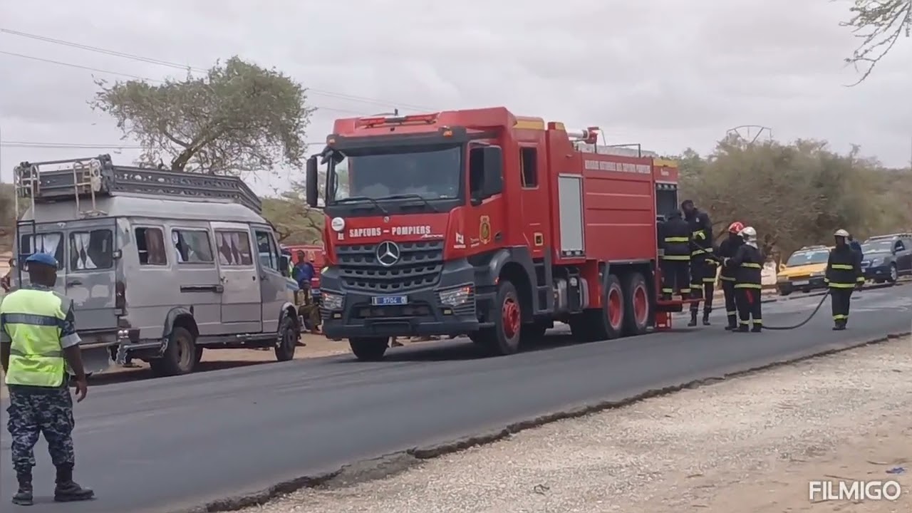 Un accident a la sortie de Rao  vers l'hôtel un muni car qui s'est renversé  a 12h le 11/8/2025