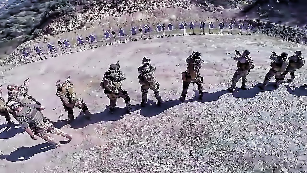Combat Camera Target Shoot • Drone Overflight View
