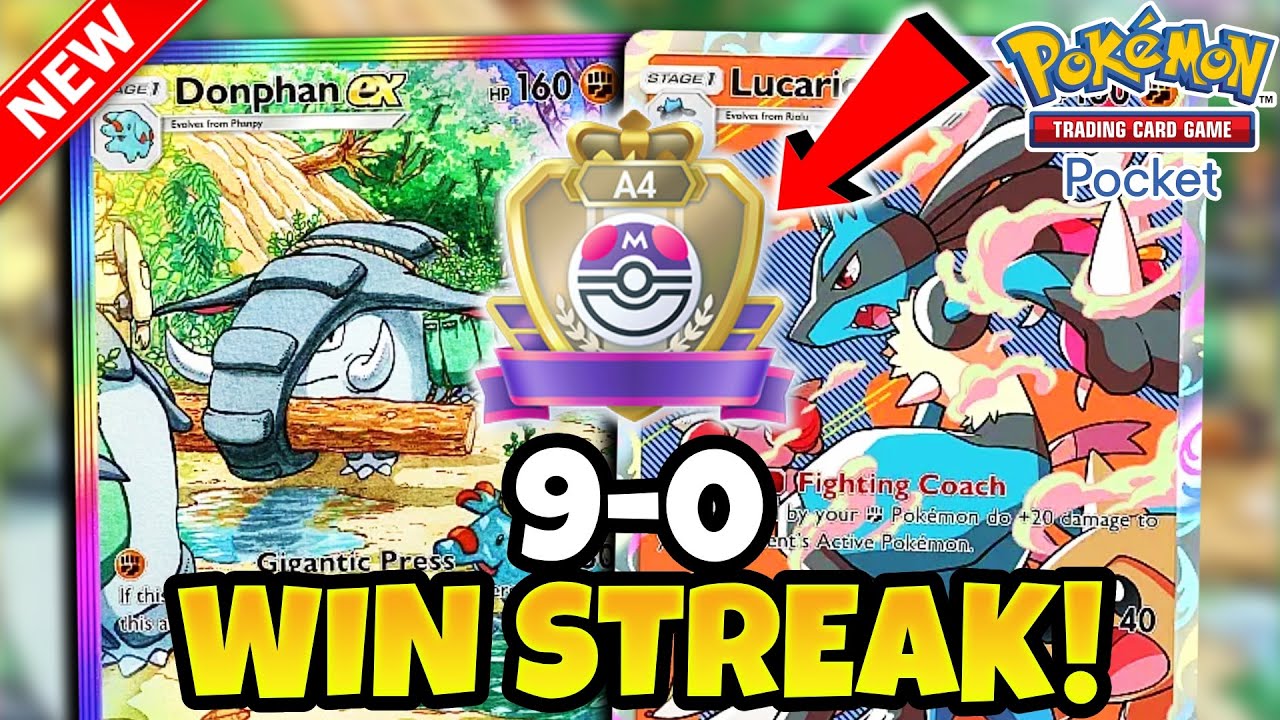 BROKEN! REACHED MASTER BALL RANK DAY 1 WITH Donphan DECK! | Pokemon TCG Pocket