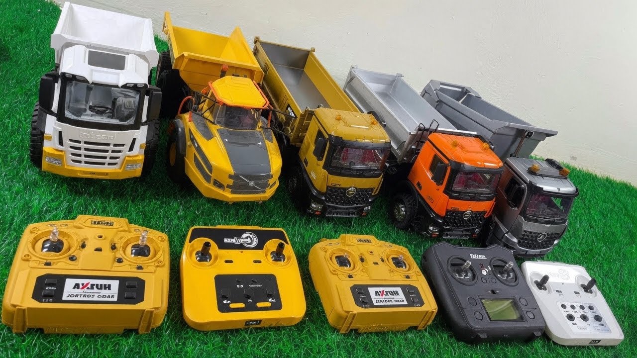 Unboxing RC Dumtruck Alloy Full Metal Scale 1:14, Mobil RC  Dumptruck 6x6 ,Mobile Remote Control