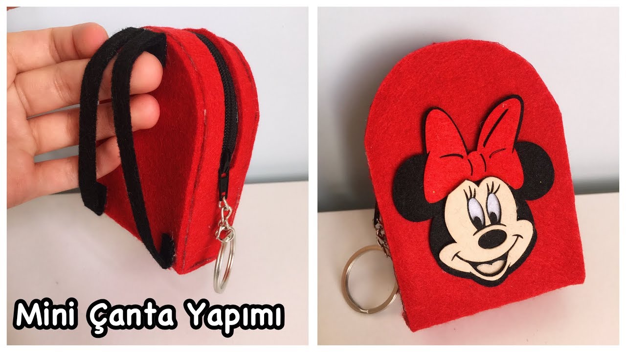 Mini Çanta Yapımı / Sırt Çantası //  DIY Miniature Minnie Bag School Supplies / Backpack