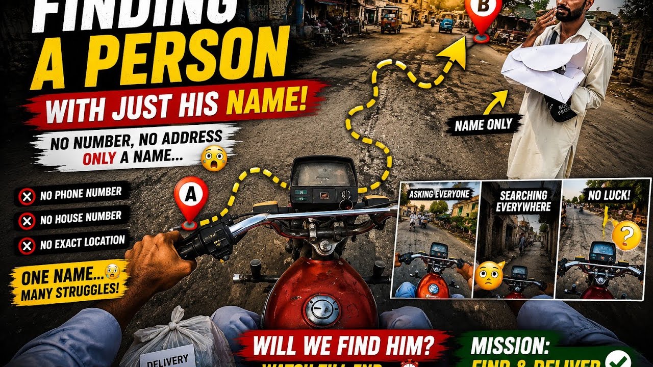 Finding House Just By Knowning His Name | HONDA CD 70 POV MOTOVLOG
