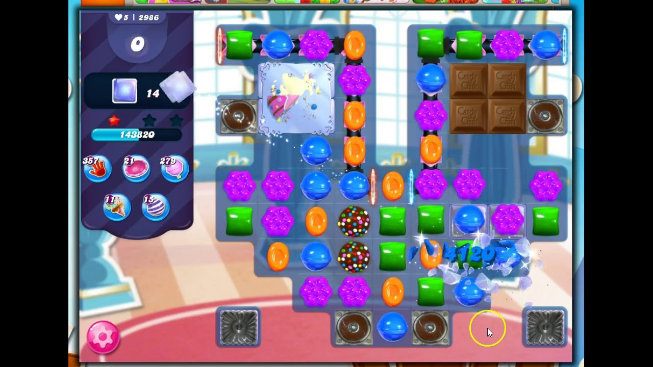 Candy Crush Уровень 2986 Обсуждение, 18 Ходов, 0 Усилителей