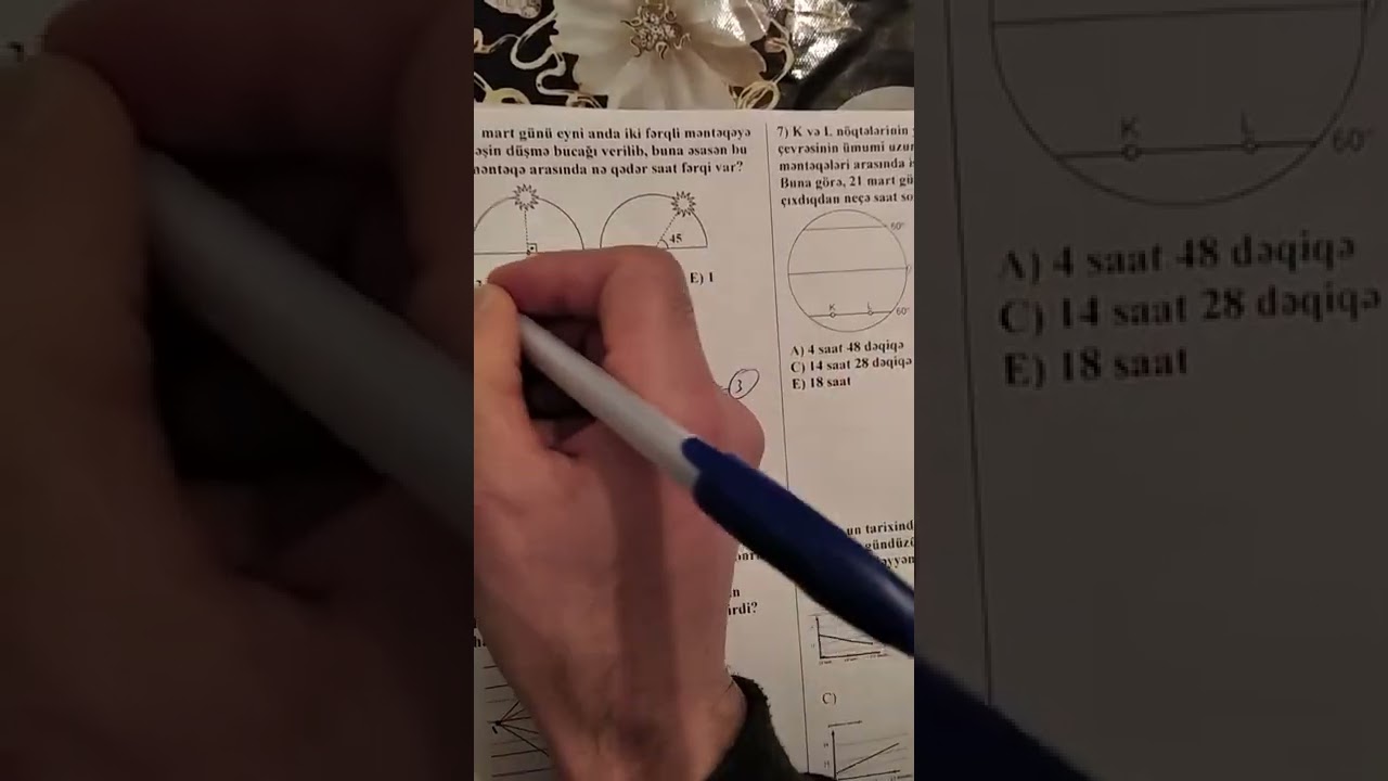 Qrafikli saat məsələlərinin izahı (Qarayev Xanəhməd)
