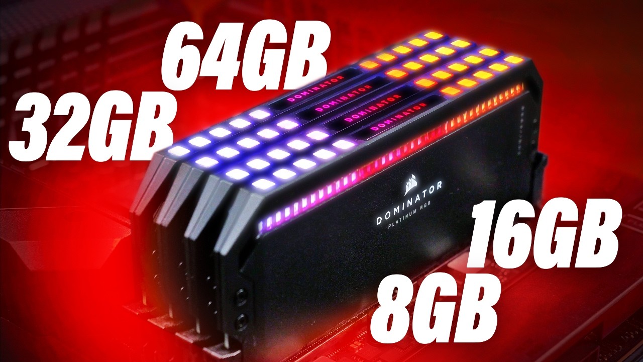 Wie viel RAM braucht man 2025?! 8GB vs. 16GB vs. 32GB vs. 64GB!