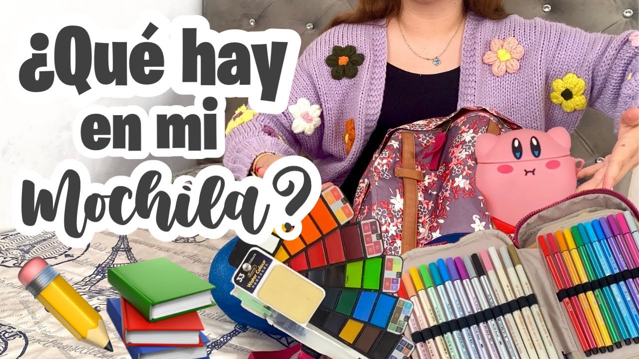 ¿QUÉ HAY EN MI MOCHILA? 🎒siendo estudiante para maestra 📚✏️