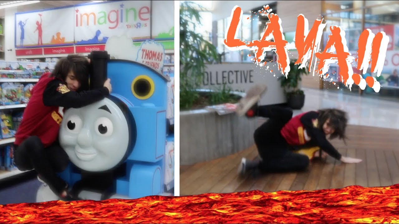 The Floor is Lava CHALLENGE (In Public)