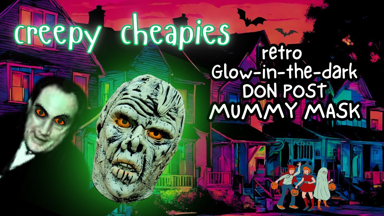 Creepy Cheapies Mask Review: Don Post 800 Line Vinyl MUMMY reissue by Trick Or Treat Studios