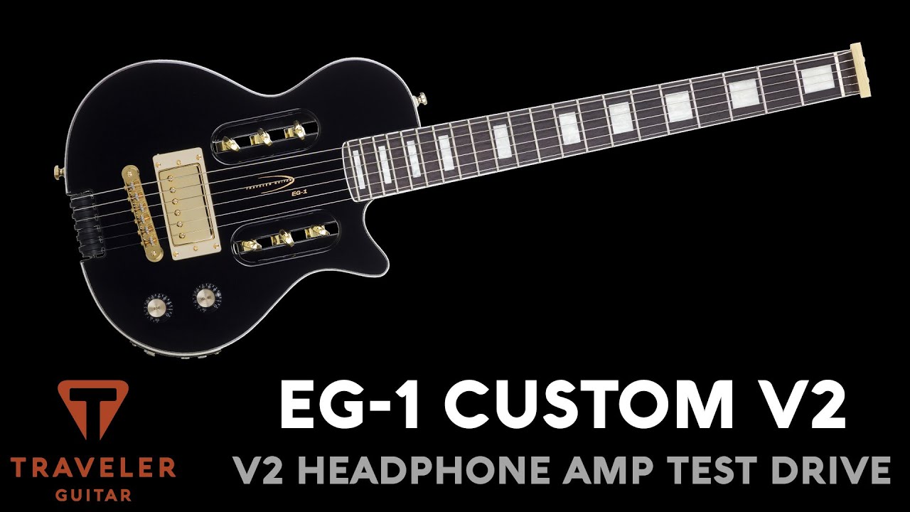 Traveler Guitar EG-1 Custom Black V2 Electric Guitar Test Drive Product Demo