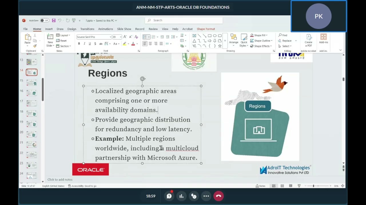 Session 14 oracle DB