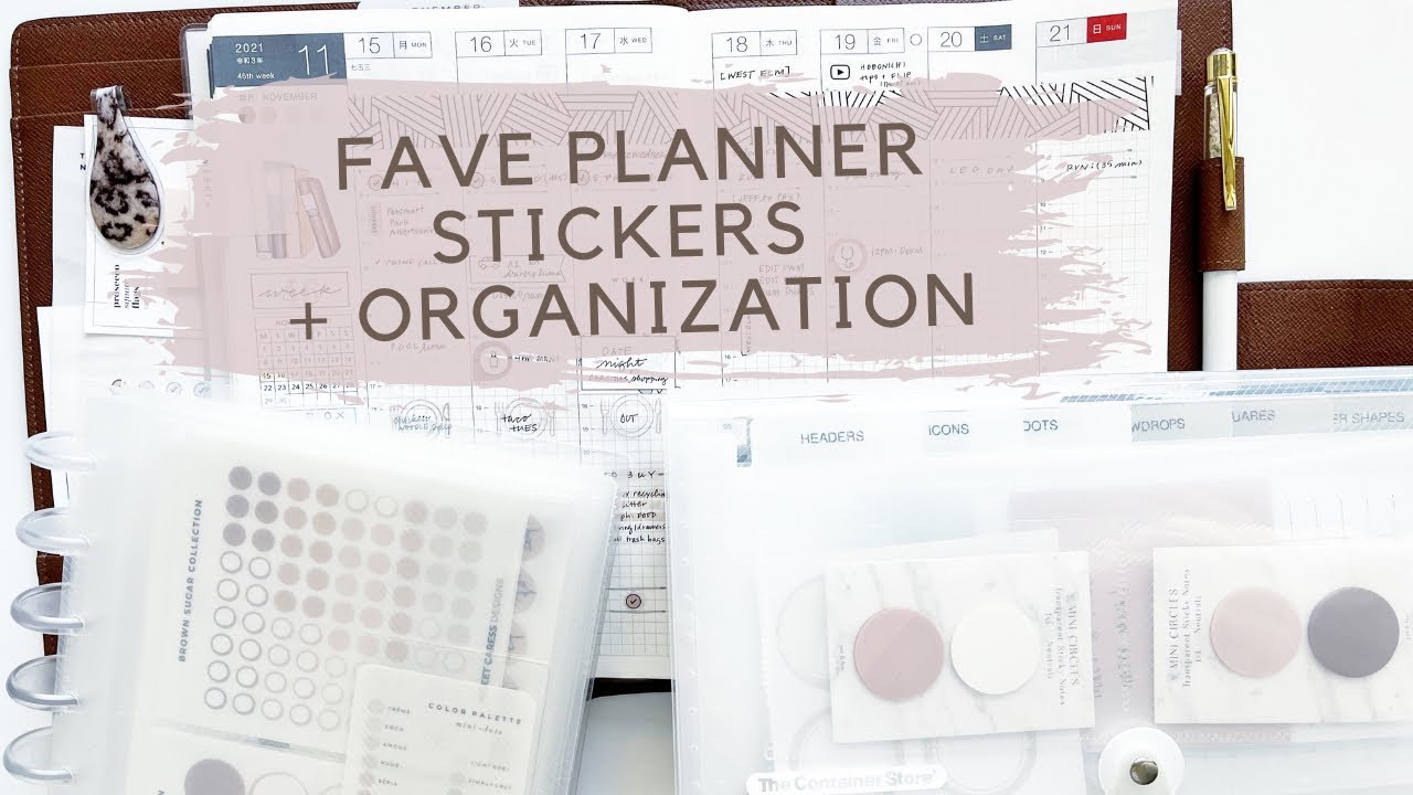 planner sticker collection | sticker organization