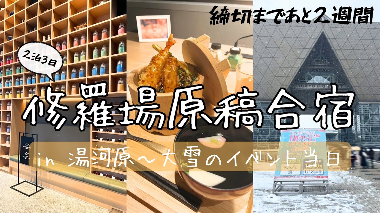 【Vlog】二週間で同人誌を作る原稿合宿in湯河原＆VRF2026イベント当日