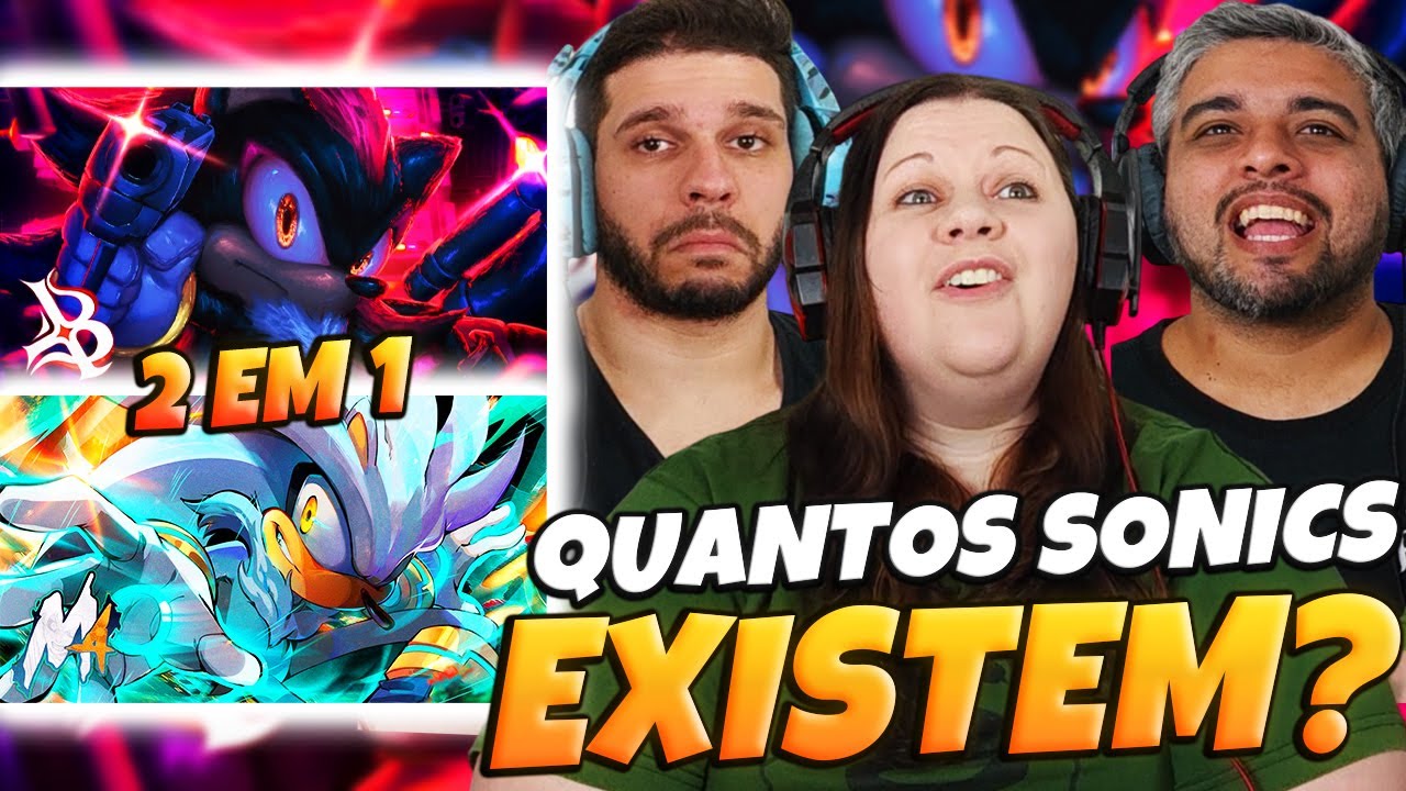 2 EM 1 SHADOW + SILVER (Sonic)| Blxck Agente do Caos + M4rkim Psychic | Family Reacts