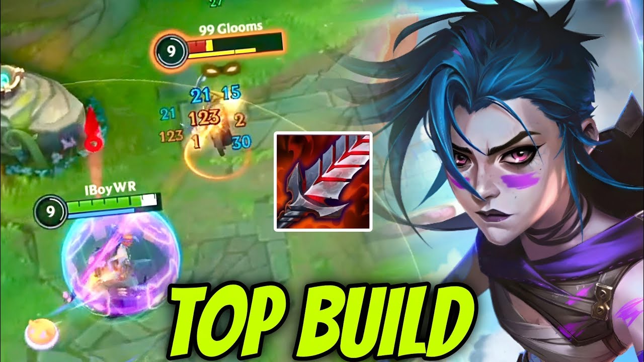 WILD RIFT ADC // THIS JINX IS SOO GOOD WITH THIS TOP BUILD AND RUNES IN PATCH 6.1B GAMEPLAY!