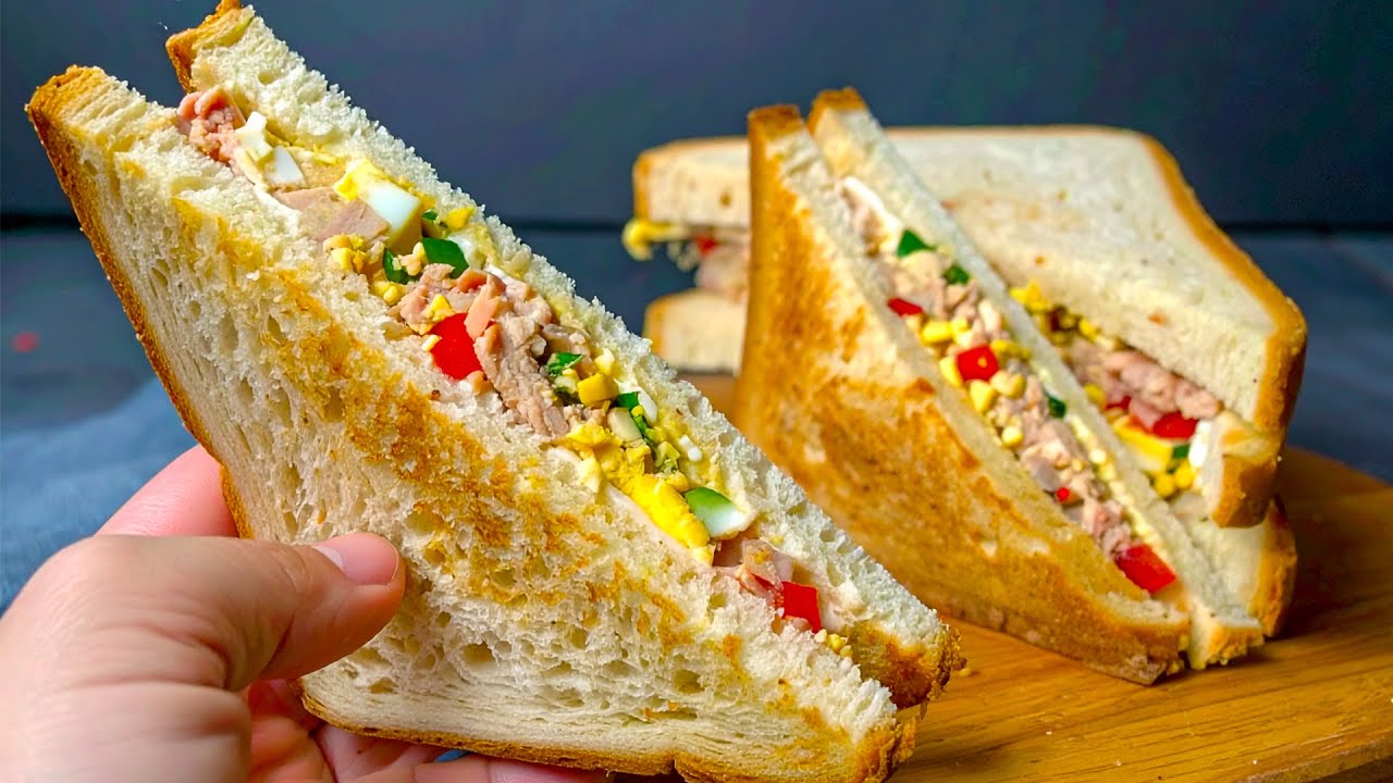 Super Easy and Delicious Breakfast – tuna sandwich, new breakfast