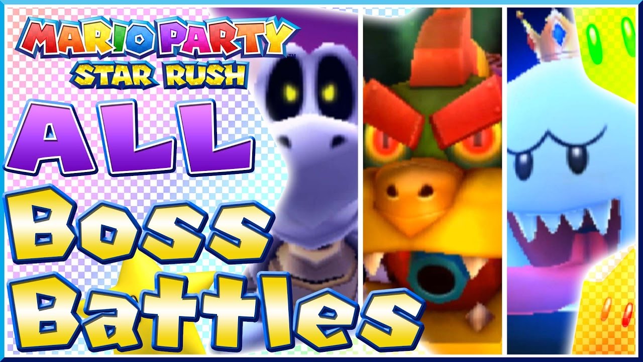 Mario Party Star Rush - ALL Boss Battles! [New Nintendo 3DS Gameplay]