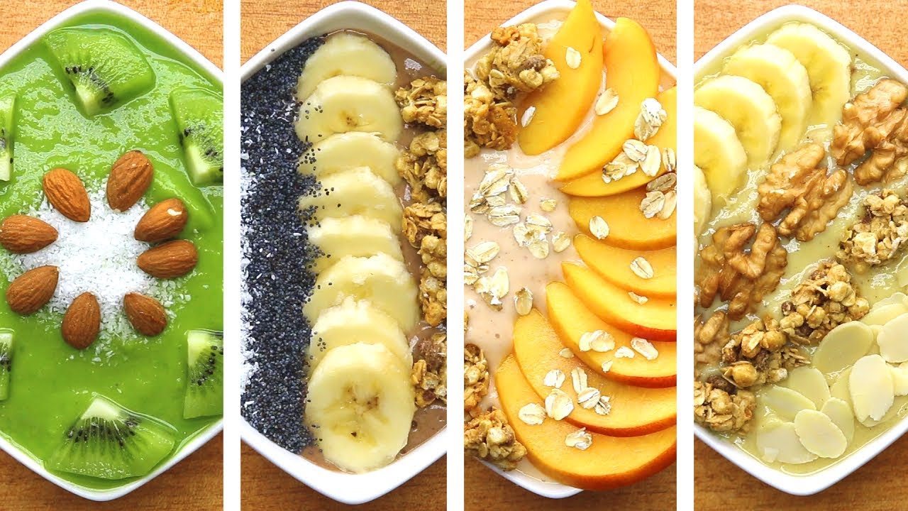 Super 4 Healthy Smoothie Bowl Recipes | Weight Loss Smoothies