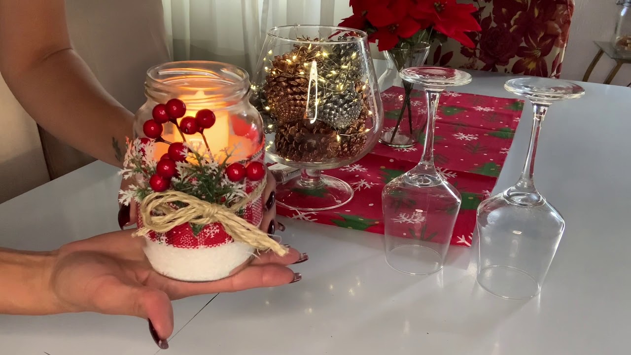 3 Decorações simples de natal para sua mesa.