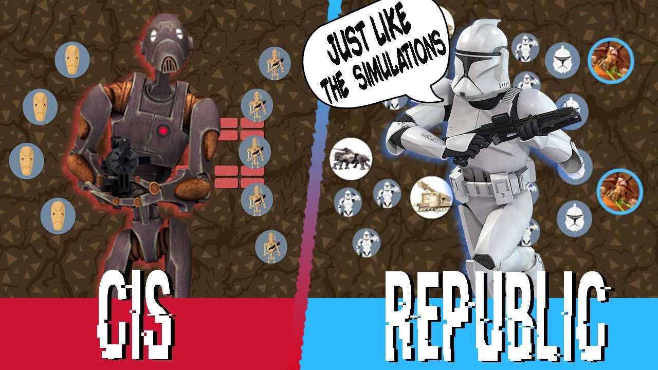 Standard Clone Trooper Tactics vs Standard CIS Tactics [Visualised]