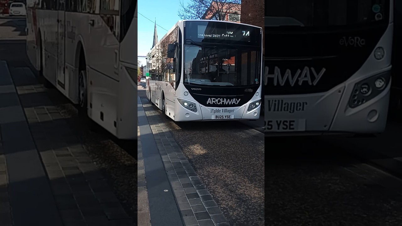 BRAND NEW Archway Travel Volvo B8RLE MCV Evora on the 74 in Preston! #archway #travel #evora #new