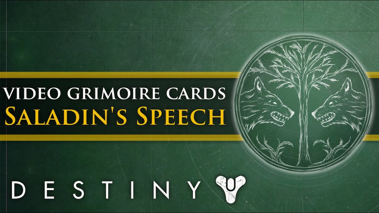 Destiny Lore - Video Grimoire: Saladin's Iron Banner Speech (Ghost Fragment: Abilities)