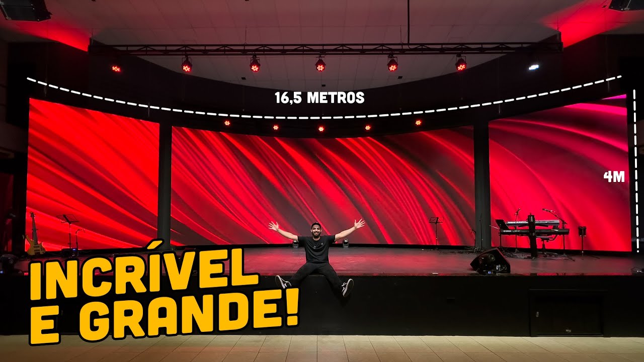 FINALIZADO! UM DOS MAIORES PAINEIS DE LED DE IGREJA DO BRASIL!