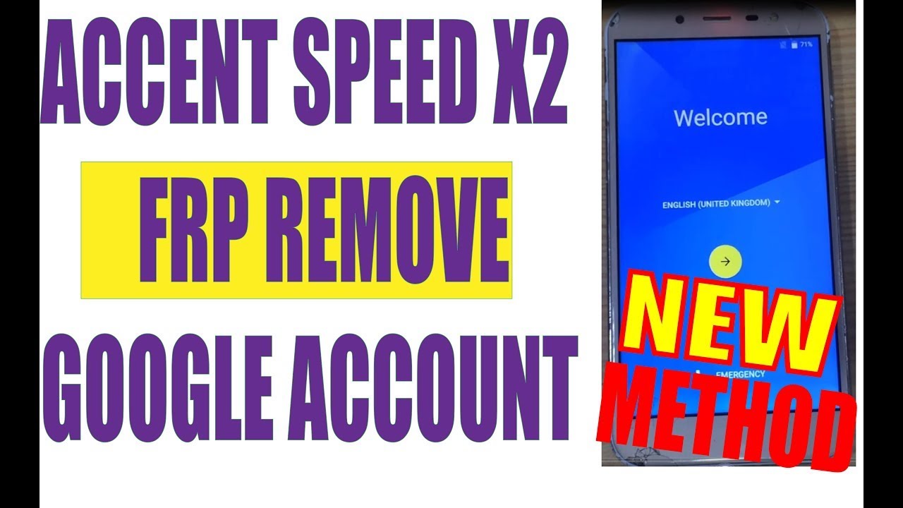 BYPASS FRP ACCENT SPEED X2 ANDROID 6.0.1