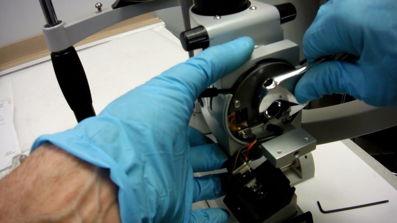 Zeiss SL120 Slit Lamp Diaphragm/Aperture/Slit Edges Cleaning Procedure