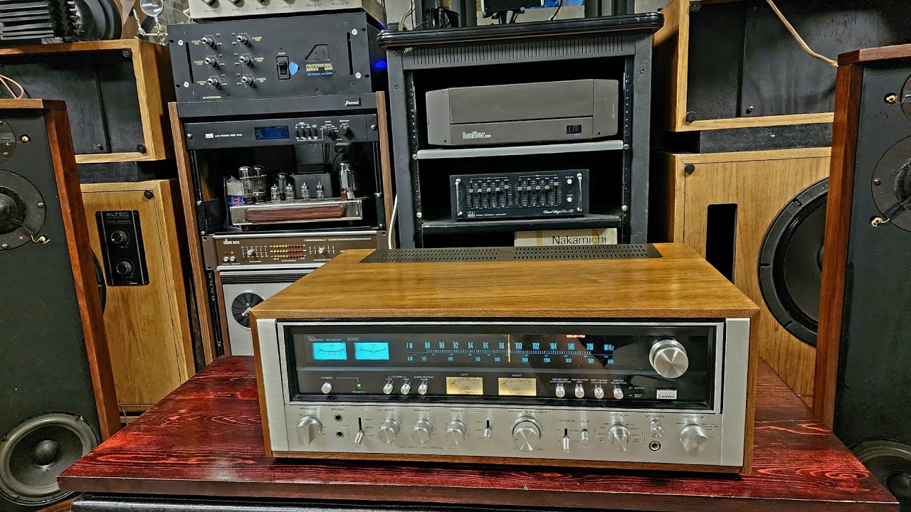 Sansui 9090 Stereo Receiver w/ Allison Acoustics Model One 1 Speakers