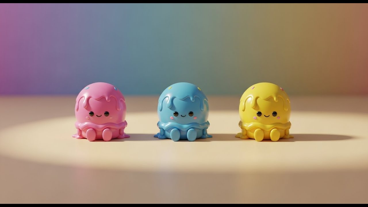 Tres Pequeños Helados de Juguete Se Derriten | Canciones Infantiles y Rimas para Niños