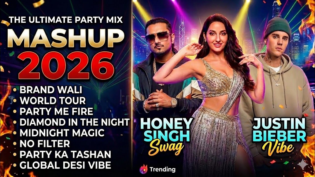 Non Stop Party Mashup 2026  | Nora Fatehi | Honey Singh x Justin Bieber Vibe | Best Party Songs