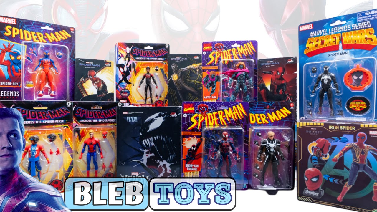 Spider-man Ultimate action figure unboxing Marvel legends and New ZD toys Spiderman collection ASMR