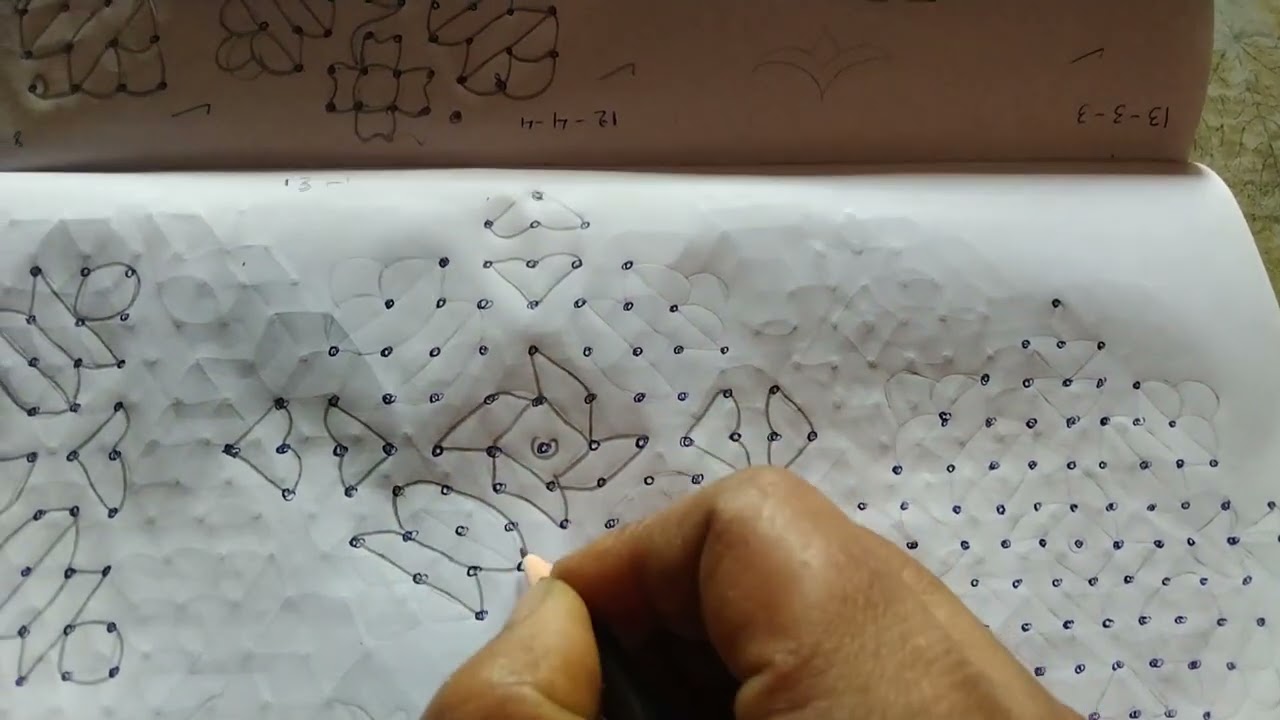 Sankranti festival design rangoli/daily kolam muggul/easy dots design rangoli#pls subscribe channel 