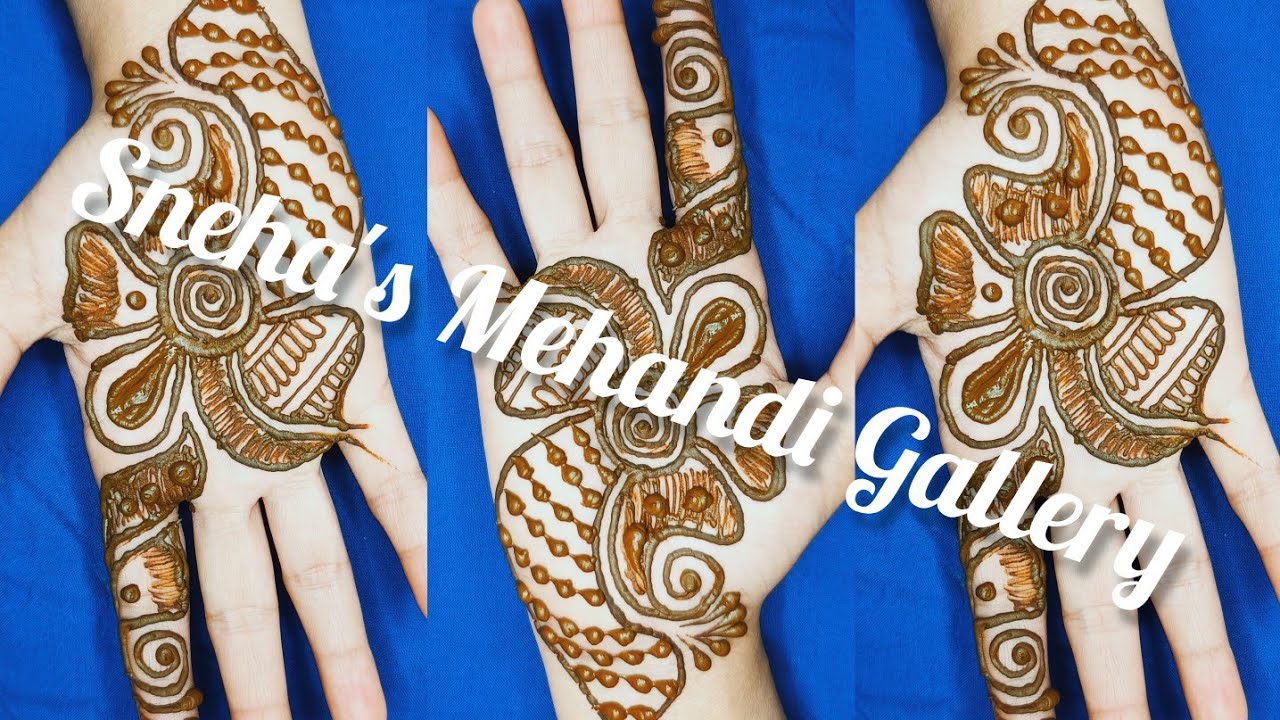 New Short Mehndi Designs 2024 || Arabic Henna Tutorial || Sneha's Mehandi Gallery Day3