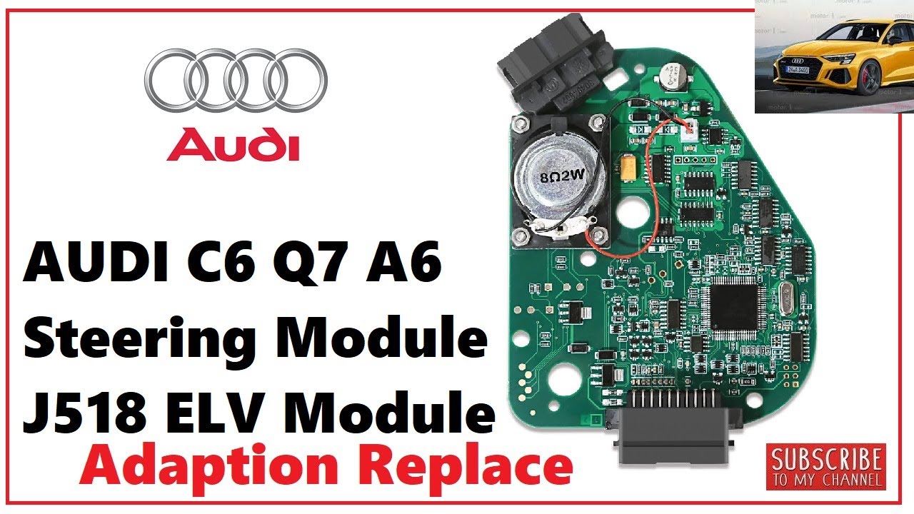 🔥Steering wheel column lock 🔐 (ELV) adaption Online AUDI A6 C6 & VAG Group ✅