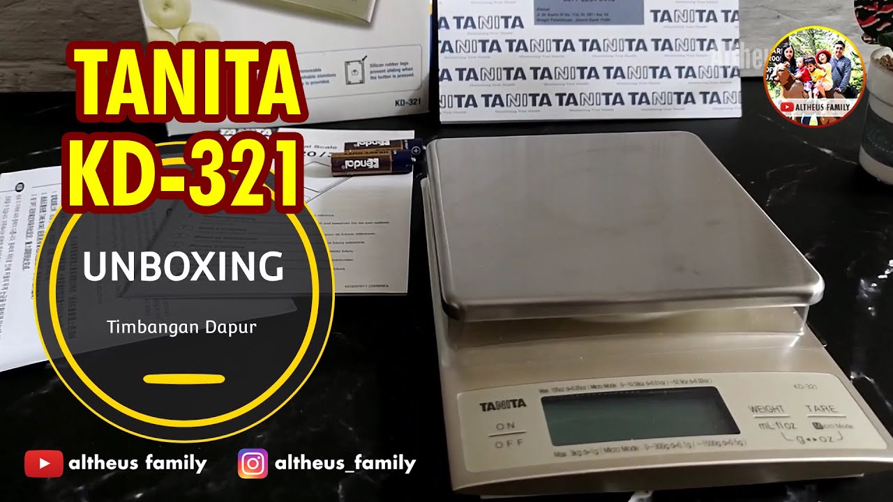 UNBOXING Timbangan Dapur Digital Tanita KD-321 I Akurat, Mudah digunakan, Praktis