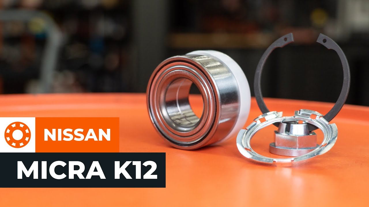 How to change front wheel bearing on NISSAN MICRA K12 [TUTORIAL AUTODOC]