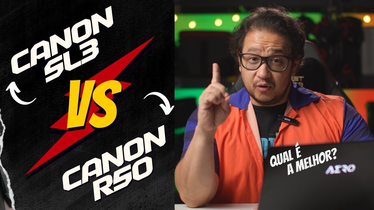 CANON SL3 OU CANON R50? Qual é a melhor?