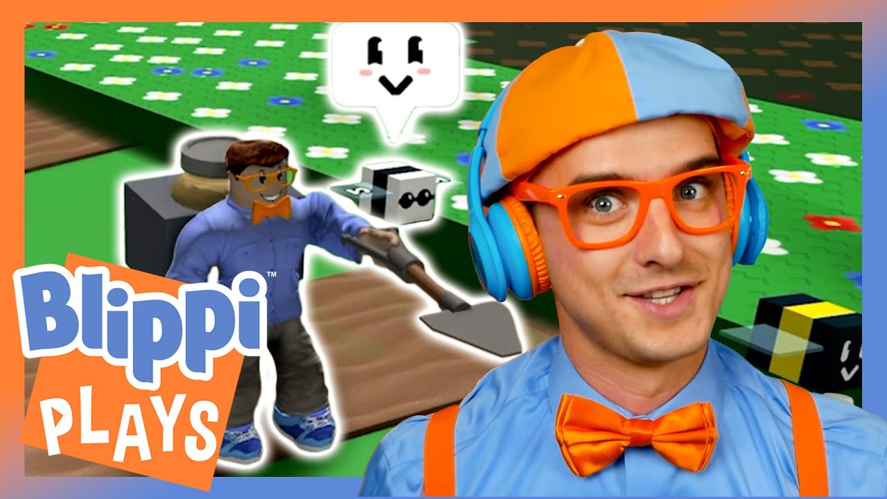 Bee Swarm on Roblox ! | Blippi Plays | Educational & Gaming Videos for Kids