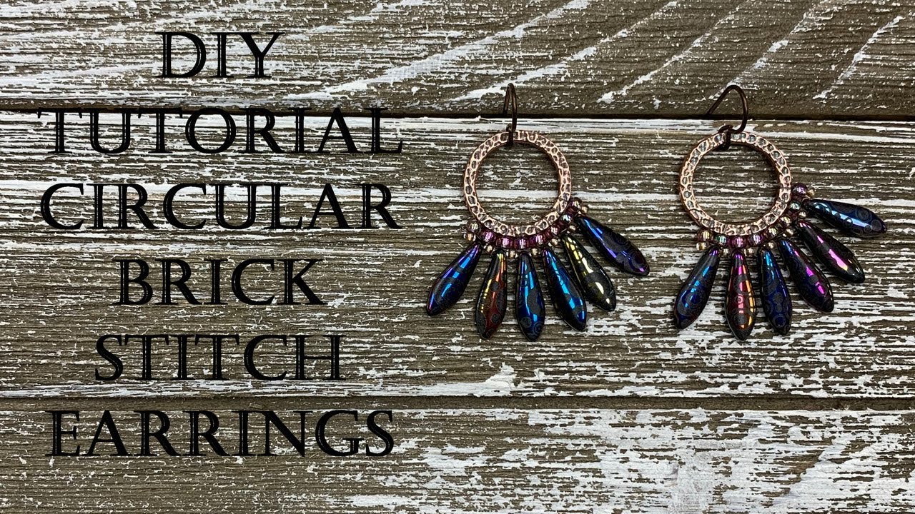 DIY Tutorial - How to Do Circular Brick Stitch on a Round Form