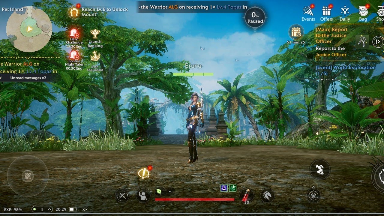 Bless Global Android gameplay on Unisoc T606 (low-end chipset)