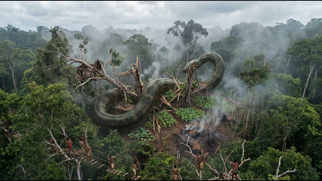 Korowai Tribe vs. a Monstrous Titanoboa Serpent: One Mistake Means Death