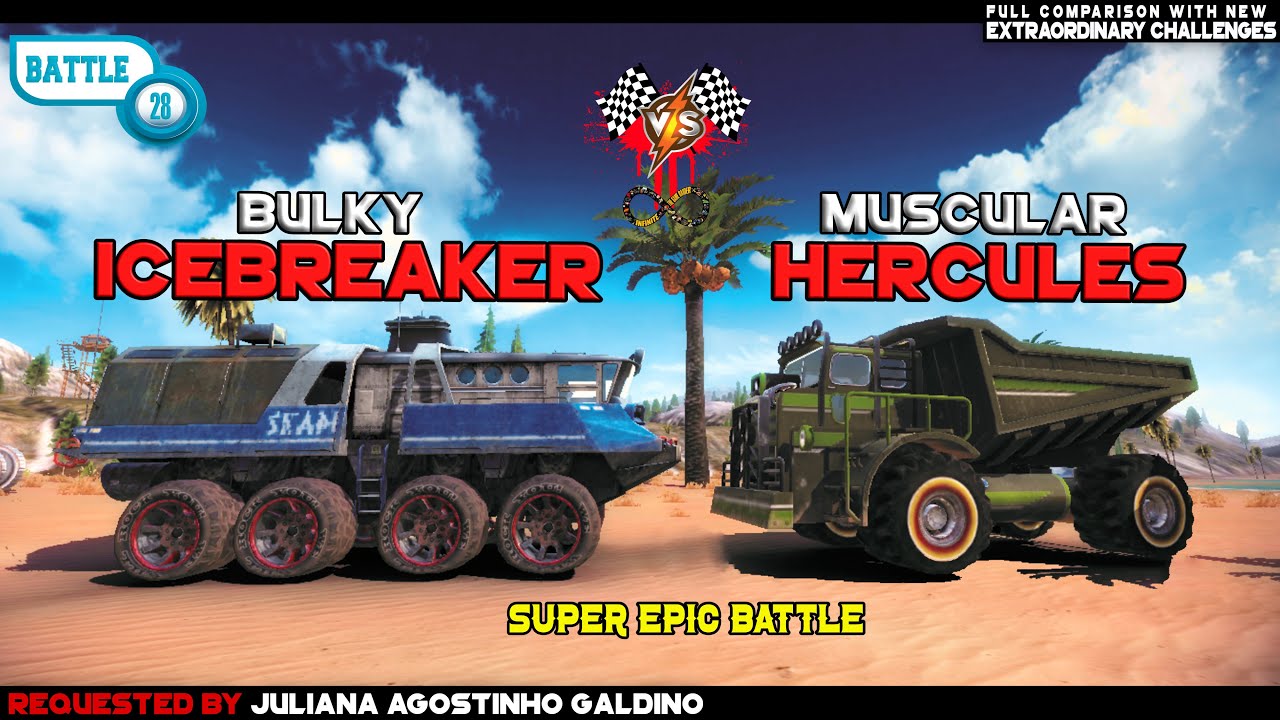 OFF THE ROAD ICEBREAKER vs HERCULES | OTR EPIC BATTLE INFINITE | OPEN WORLD ANDROID  GAMEPLAY 2022