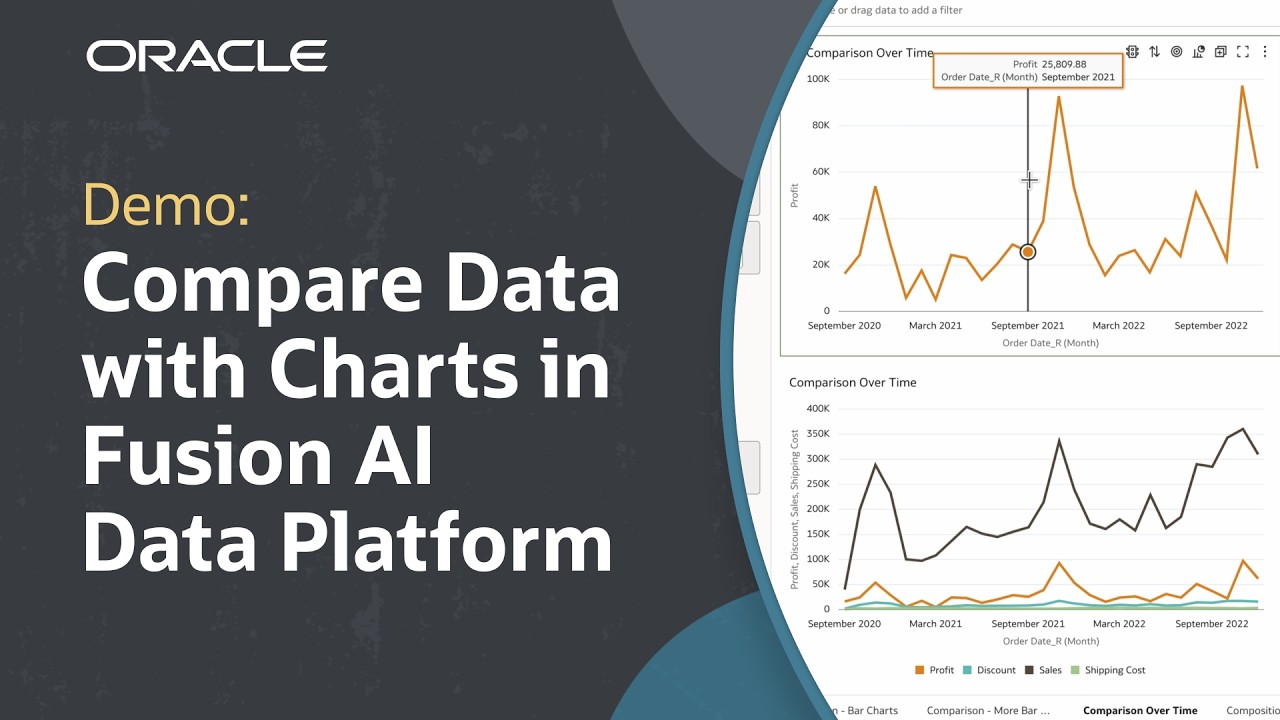 How to Use Charts to Compare Data in Oracle Fusion AI Data Platform