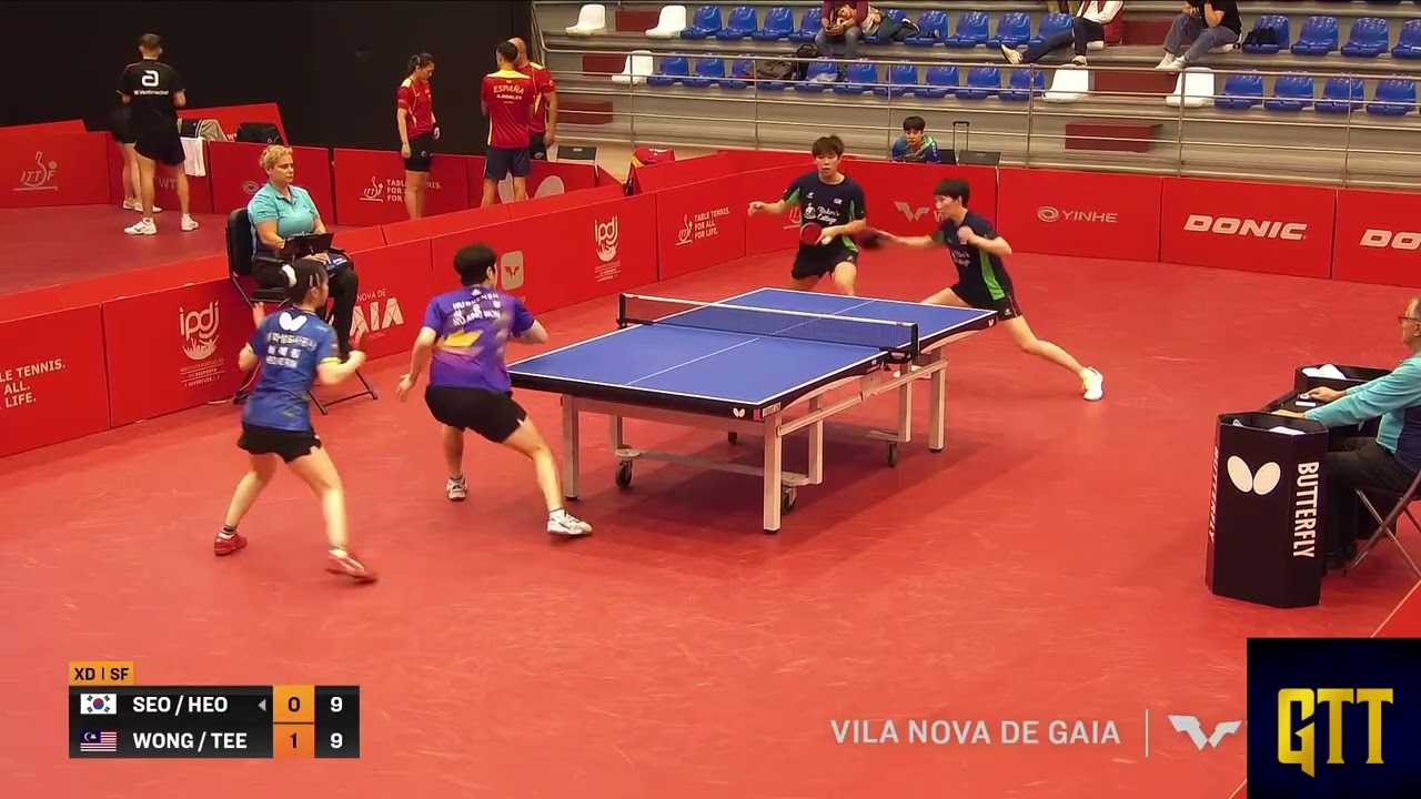 Wong/Tee (MAS) Vs Seo/Heo (KOR) | WTT Feeder Vila Nova De Gaia 2025 🇵🇹 Mixed Doubles Semi Finals